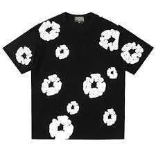 black and white denim tears shirt